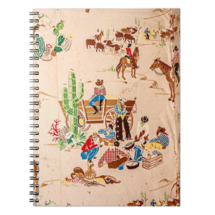 Cowboys - Vintage Wallpaper - Wilde West Notitieboek
