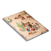 Cowboys -  Wallpaper - Wilde West Notitieboek (Rechterzijde)