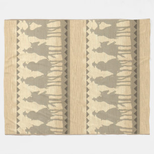 Cowboys western round-fleece Throw Blanket 50x60 Fleece Deken