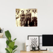 Cowboys Wild West Vintage Poster (Thuiskantoor)