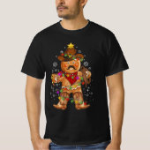 Cowboys Xmas Gingerbread Verlichting Cowboy Kerstm T-shirt (Voorkant)