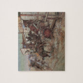 cowboys, zonder dat CM Russell het wist Legpuzzel (Verticaal)