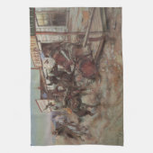  cowboys, zonder dat CM Russell het wist Theedoek (Verticaal)