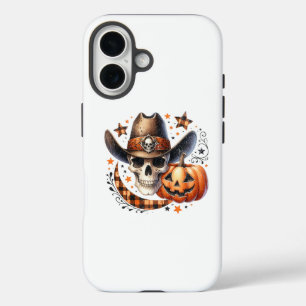 cowboyschedel halloween iPhone 16 hoesje