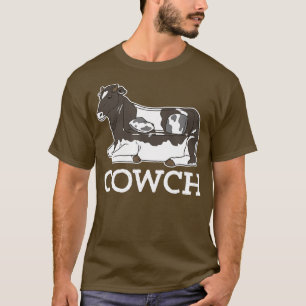 Cowch Funny Koe Couch Cattle Farm Animal T-shirt
