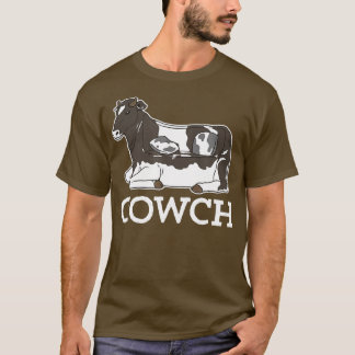 Cowch Funny Koe Couch Cattle Farm Animal T-shirt