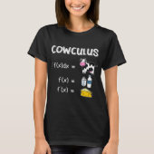 Cowculus Koe Wiskunde Nerdy Student Leres T-shirt (Voorkant)