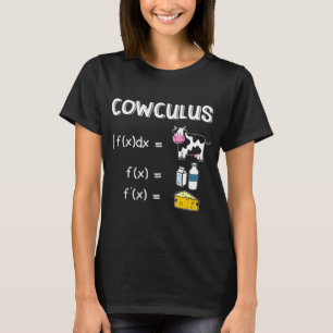 Cowculus Koe Wiskunde Nerdy Student Leres T-shirt