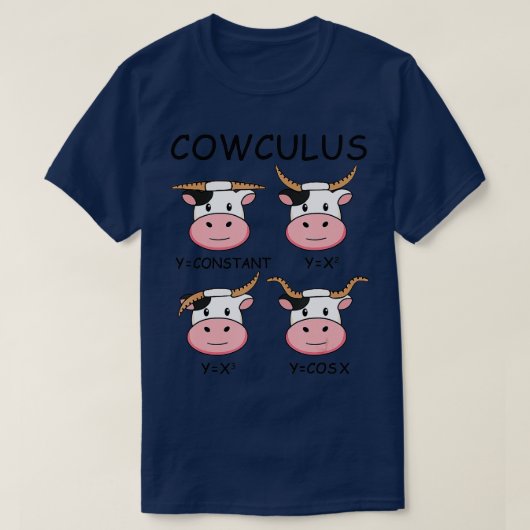 Cowculus Math Lovers Funny Cow Calculus Math Teach T-shirt (Design voorkant)