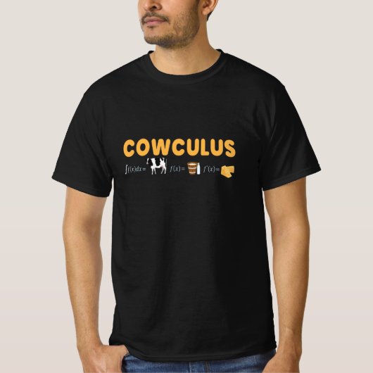 Cowculus Wiskunde Physics Cow T-shirt (Voorkant)
