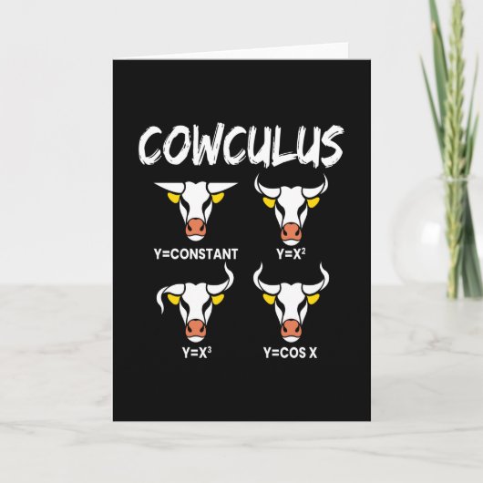 Cowculus Wiskunde Physics Koe Koe Kaart (Voorkant)