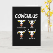 Cowculus Wiskunde Physics Koe Koe Kaart (Gele Bloem)
