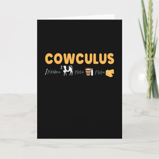 Cowculus Wiskunde Physics Koe Koe Kaart (Voorkant)