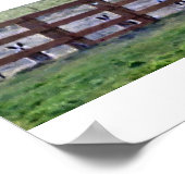 cowdogs op de omheining poster (Hoek)