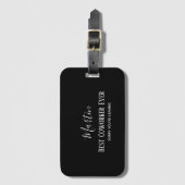 Cowerker Boss die toevoegt schimmelprijsopgave, Aa Bagagelabel (Voorkant (verticaal))