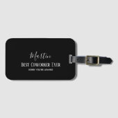 Cowerker Boss die toevoegt schimmelprijsopgave, Aa Bagagelabel (Voorkant (horizontaal))