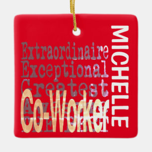 Cowerker Extraordinaire CUSTOM Ceramic Ornamed Keramisch Ornament