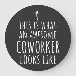 Cowerker Gift, Cowerker Mok, Geweldige Medewerker Grote Klok