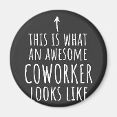 Cowerker Gift, Cowerker Mok, Geweldige Medewerker Magneet (Voorkant)