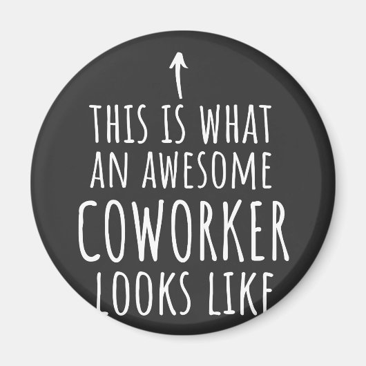 Cowerker Gift, Cowerker Mok, Geweldige Medewerker Magneet (Voorkant)