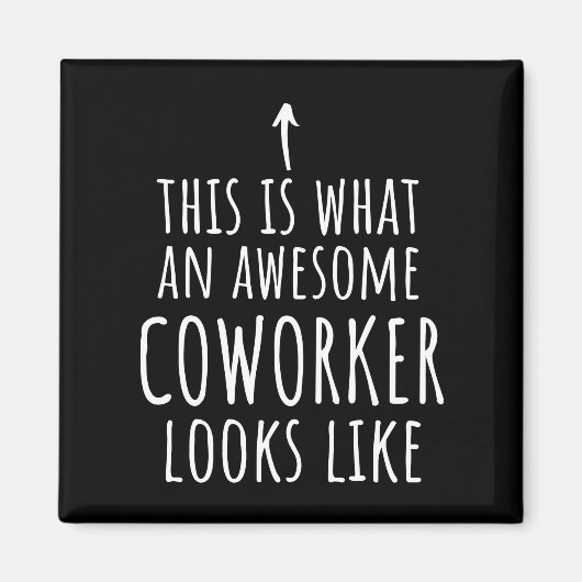 Cowerker Gift, Cowerker Mok, Geweldige Medewerker Magneet (Voorkant)