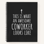 Cowerker Gift, Cowerker Mok, Geweldige Medewerker Notitieboek (Voorkant)