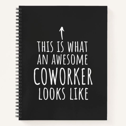 Cowerker Gift, Cowerker Mok, Geweldige Medewerker Notitieboek (Voorkant)