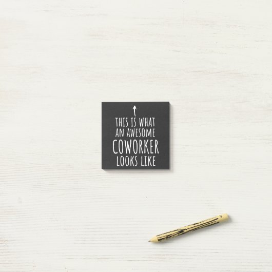 Cowerker Gift, Cowerker Mok, Geweldige Medewerker Post-it® Notes (Op bureau)