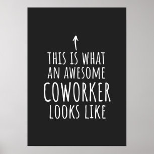 Cowerker Gift, Cowerker Mok, Geweldige Medewerker Poster