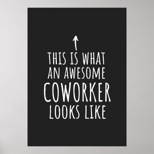 Cowerker Gift, Cowerker Mok, Geweldige Medewerker Poster (Voorkant)