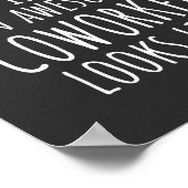 Cowerker Gift, Cowerker Mok, Geweldige Medewerker Poster (Hoek)