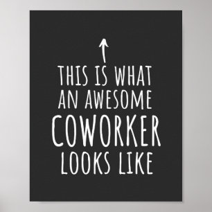 Cowerker Gift, Cowerker Mok, Geweldige Medewerker Poster