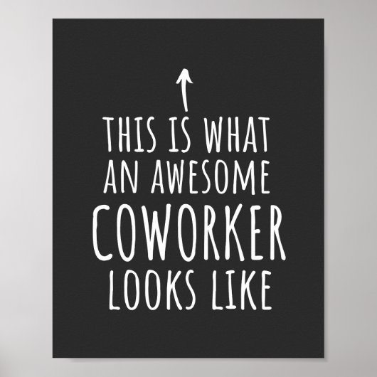 Cowerker Gift, Cowerker Mok, Geweldige Medewerker Poster (Voorkant)