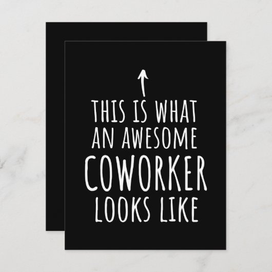 Cowerker Gift, Cowerker Mok, Geweldige Medewerker Save The Date (Voorkant / Achterkant)