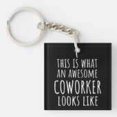Cowerker Gift, Cowerker Mok, Geweldige Medewerker Sleutelhanger (Voorkant)