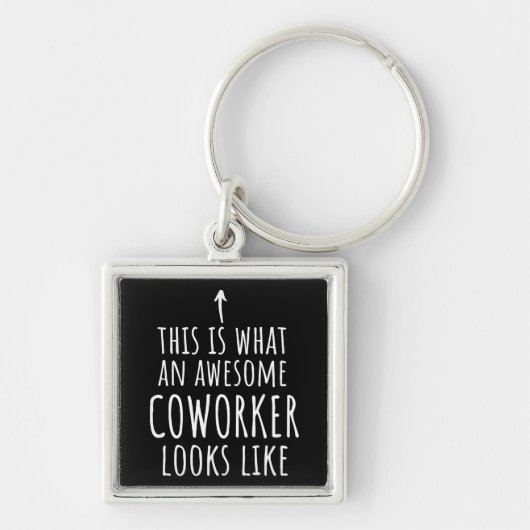Cowerker Gift, Cowerker Mok, Geweldige Medewerker Sleutelhanger (Voorkant)