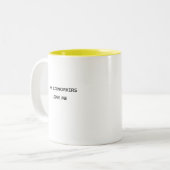 Cowerker Valentijn Gift, Fun Two-Toned Koffee Mok (Voorkant links)