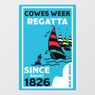 Cowes Isle of White Yacht Regatta Raamsticker