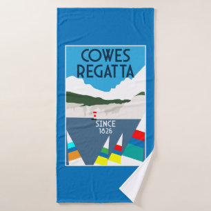 Cowes Isle of Wight Yacht Regatta Badhanddoek