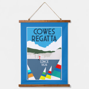 Cowes Isle of Wight Yacht Regatta Hangend Wandkleed