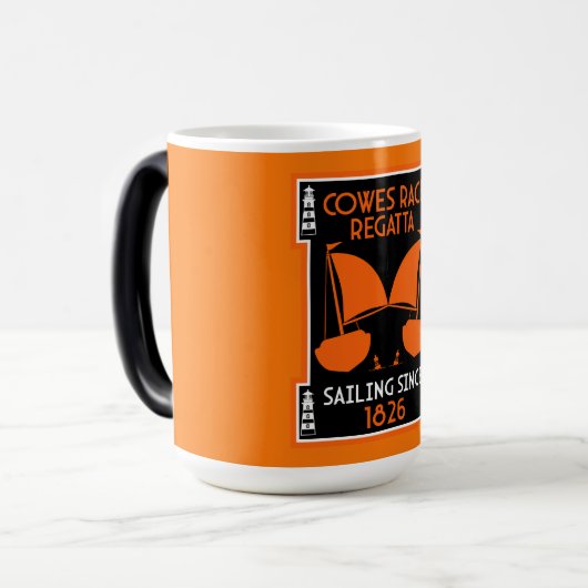 Cowes Isle of Wight Yacht Regatta Magische Mok (Voorkant links)
