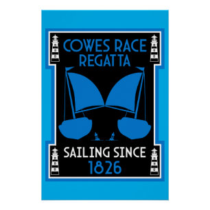 Cowes Isle of Wight Yacht Regatta Perfect Poster