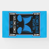 Cowes Isle of Wight Yacht Regatta Spandoek (Horizontaal)