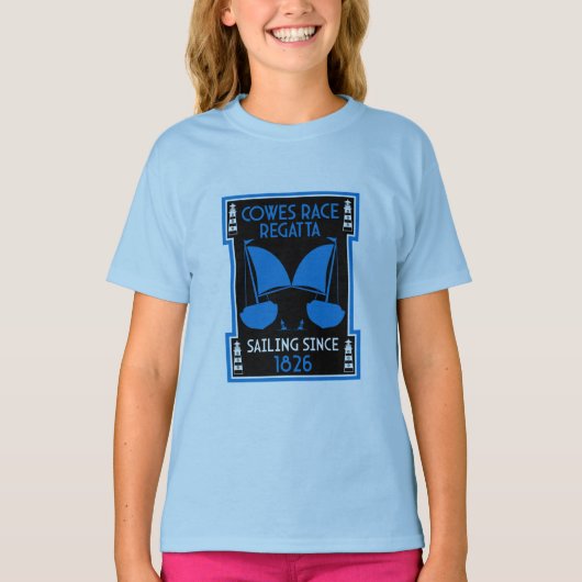 Cowes Isle of Wight Yacht Regatta T-shirt (Voorkant)