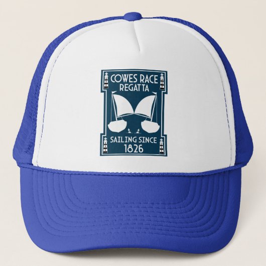 Cowes Isle of Wight Yacht Regatta Trucker Pet (Voorkant)