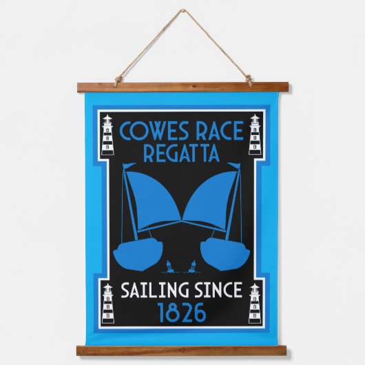Cowes Isle of Wight Zeilregatta Hangend Wandkleed (Voorkant)