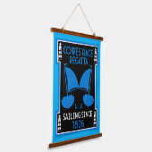 Cowes Isle of Wight Zeilregatta Hangend Wandkleed (Gebogen)