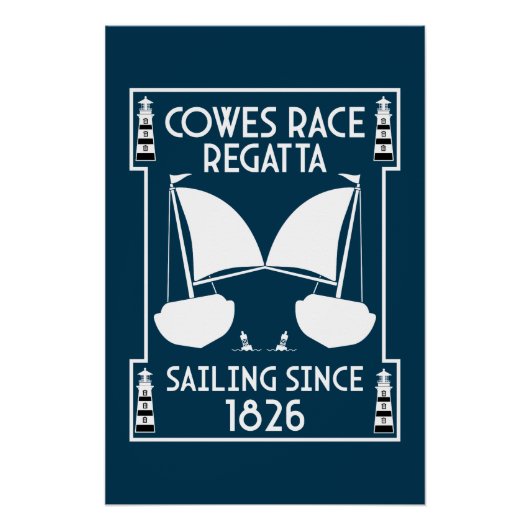 Cowes Isle of Wight Zeilregatta Perfect Poster (Voorkant)