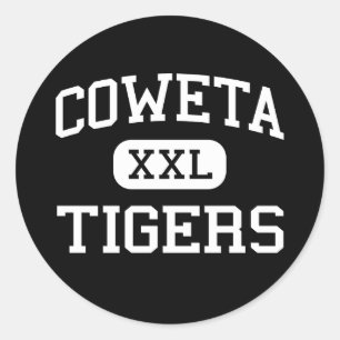 Coweta - Tijgers - Junior - Coweta Ronde Sticker