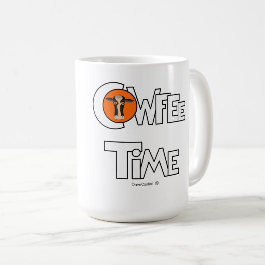 Cowfee Time Koffiemok (Voorkant rechts)